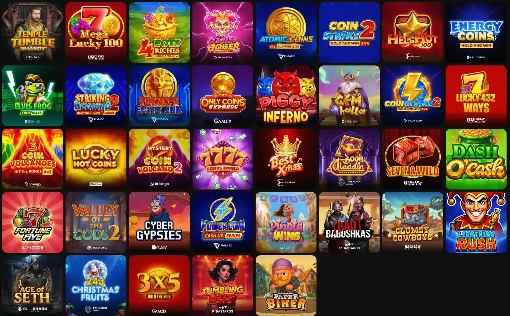 Oscarspin Casino Spiele und Bonusangebote